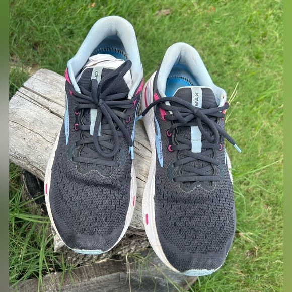 Brooks Ghost Max Ebony Open Air Lilac women’s running sneakers Sz-12.  T - Picture 7 of 16
